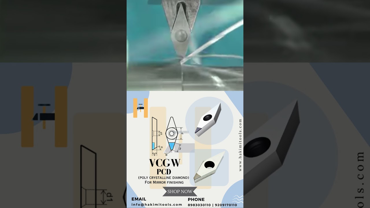 Aluminum & MS Finishing Insert ||VCGW||@Hakimitools||@htekpro||