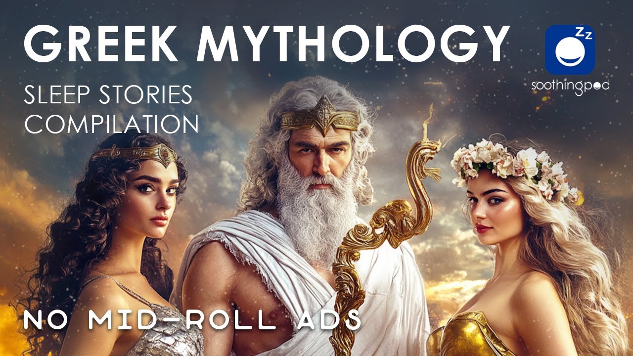 Bedtime Sleep Stories | 💙 9 hrs GREEK MYTHOLOGY Stories Compilation 🔥 | Olympian Gods and Goddesses