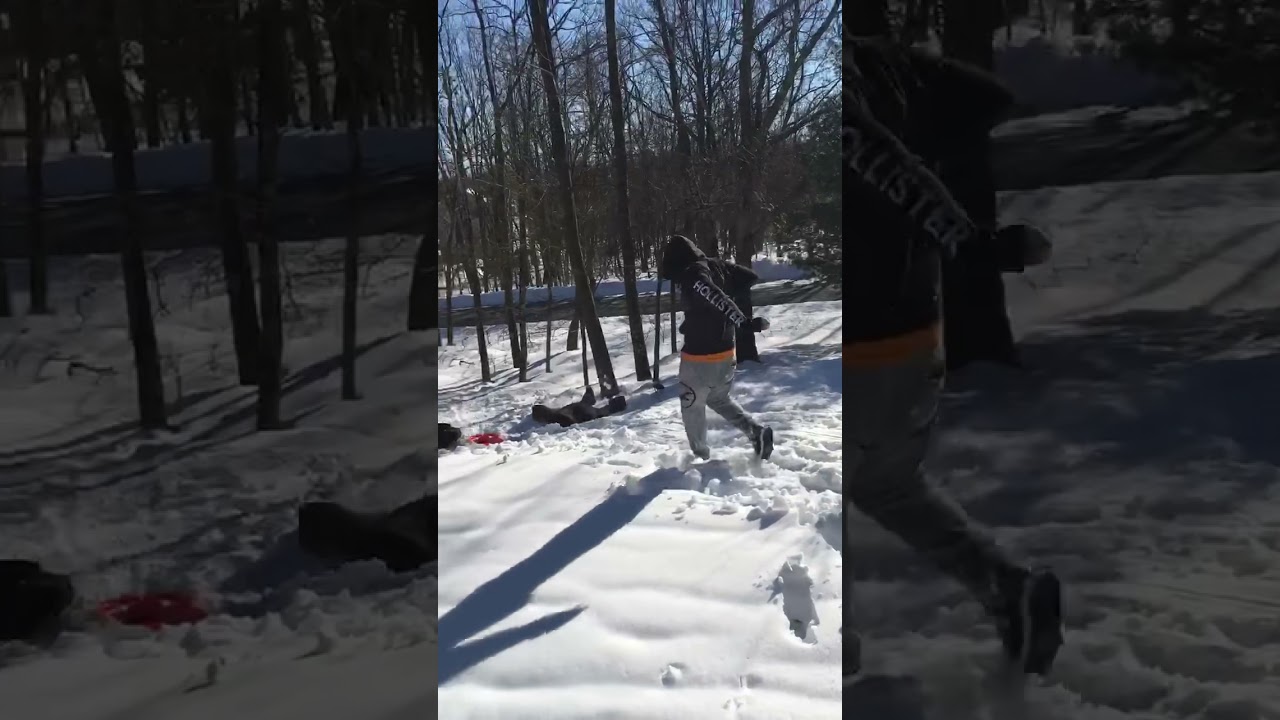 SNOW TUBING IN BACKYARD #poconos #tubing #bucklist