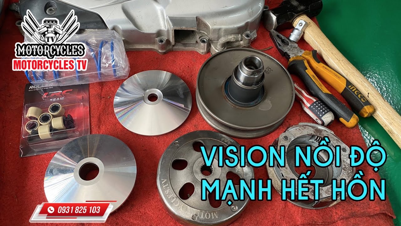 Video 549: Bộ Nồi Vision K44 Gắn Lên Xe Mạnh Khủng Khiếp, Xe Của Fan Hâm Mộ | Motorcycle TV
