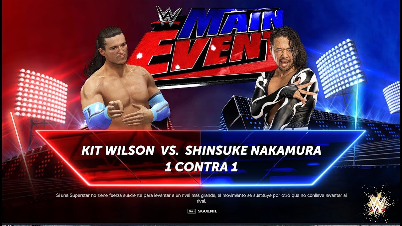 WWE KIT WILSON VS SHINSUKE NAKAMURA - MAIN EVENT