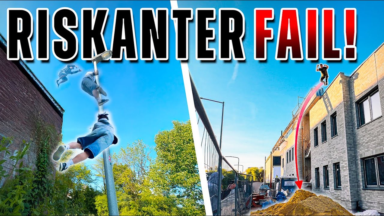 LATERNEN-Sprung geht MASSIV SCHIEF! & 8M Sandhaufen-Sprung UNTER ZEITDRUCK! | Parkour Düsseldorf