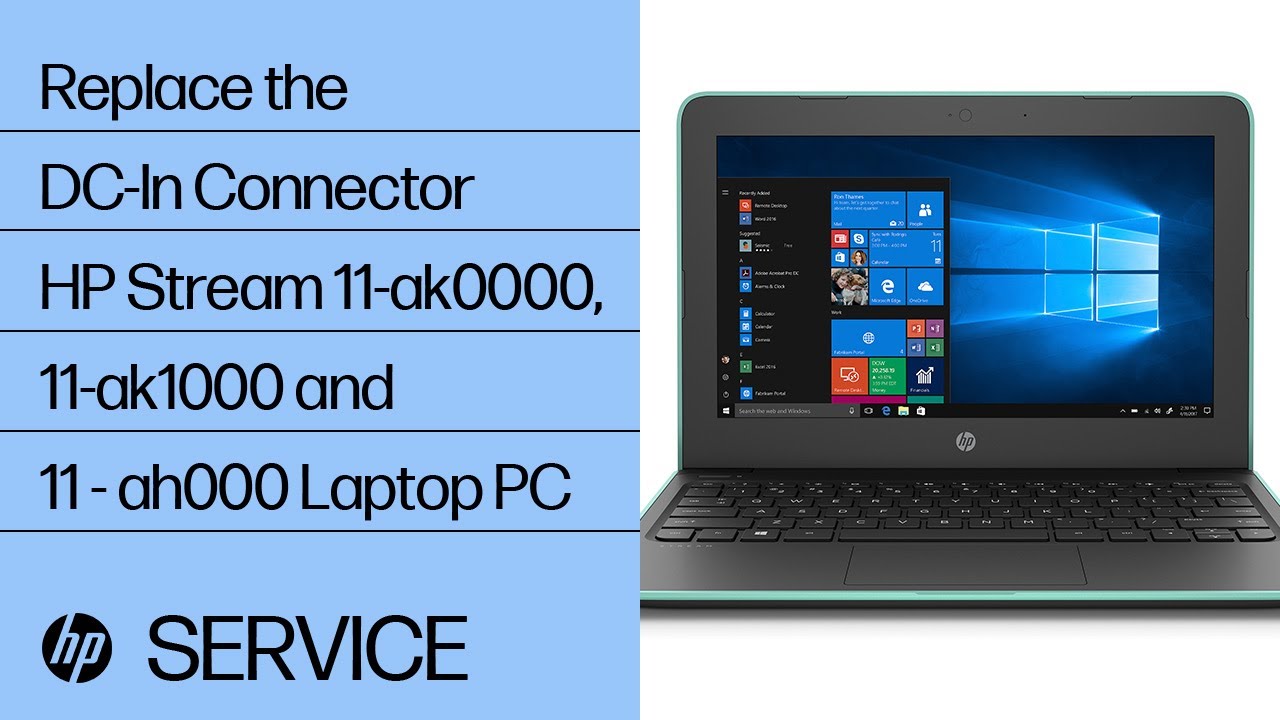 Replace the DC-In Connector | HP Stream 11-ak0000, 11-ak1000 and 11 - ah000 Laptop PC | HP