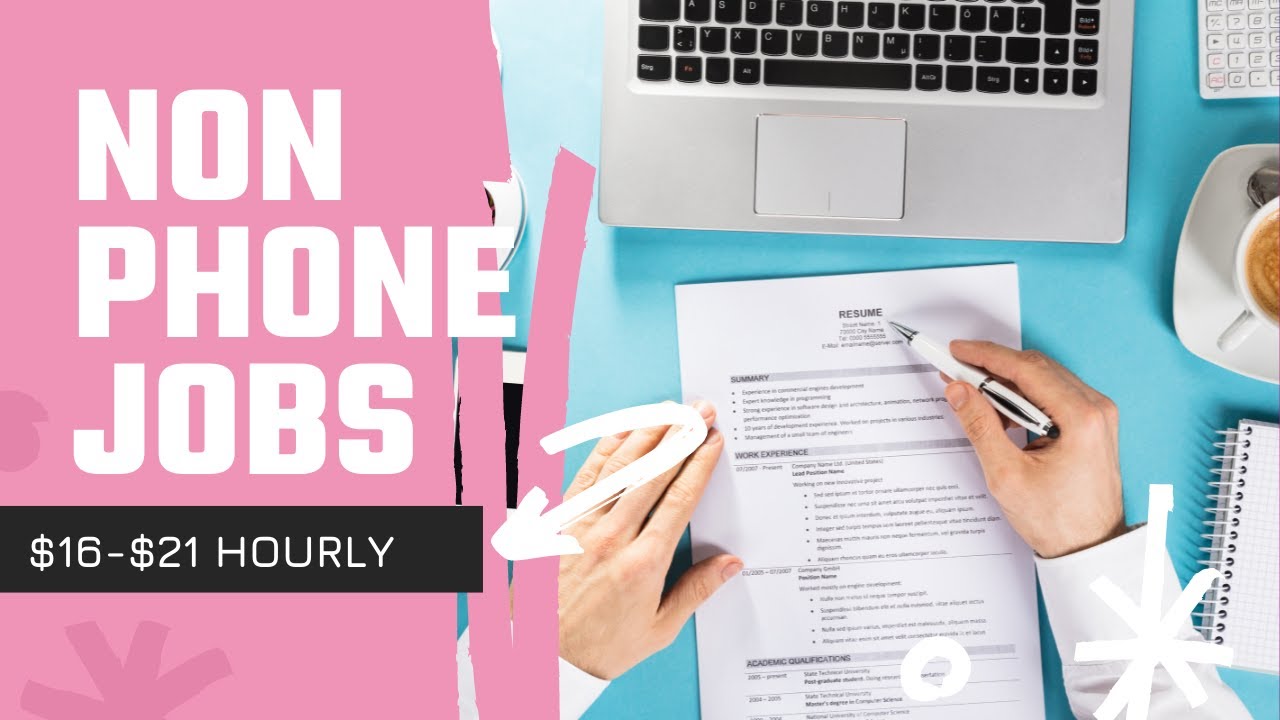 Non Phone Work From Home Jobs 2021| Flexible Hours