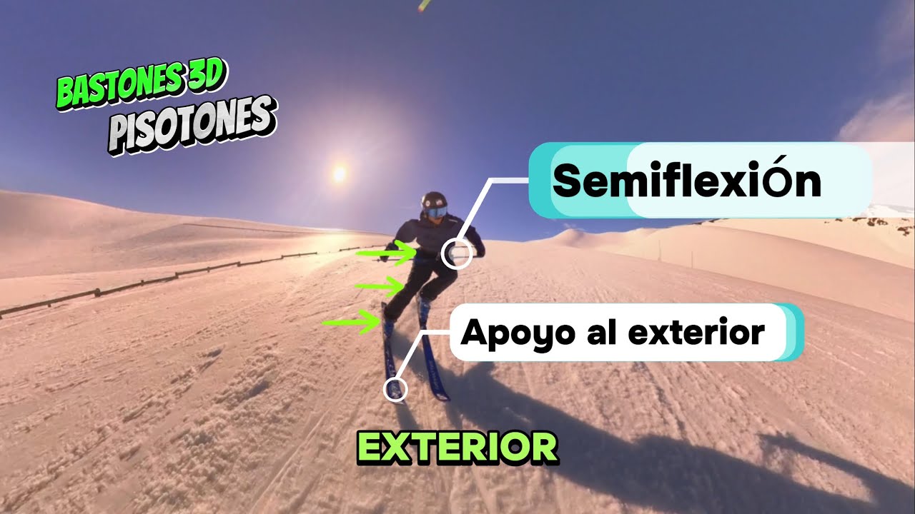 Bastones 3D 3 ejercicios de técnica de esquí