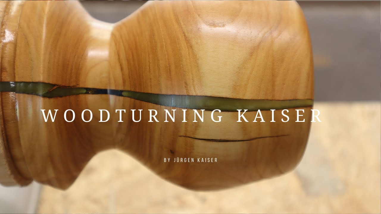 Woodturning | Fill cracks with epoxy and coffee