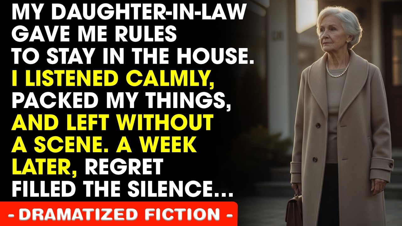 My Daughter-In-Law Gave Me “Rules” To Stay In The House — I Listened Calmly And Packed My Things