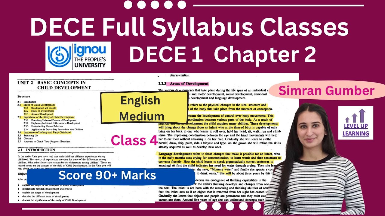 DECE 1 Chapter 2 IGNOU Simran Gumber Level Up Learning