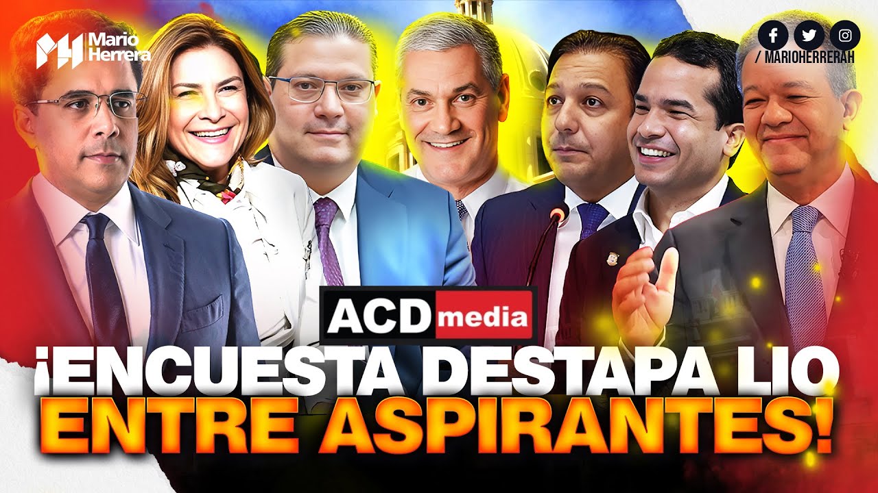 ¡Encuesta ACD Media pone a los partidos patas arriba! Ni Leonel ni Abinader se esperaban esto!