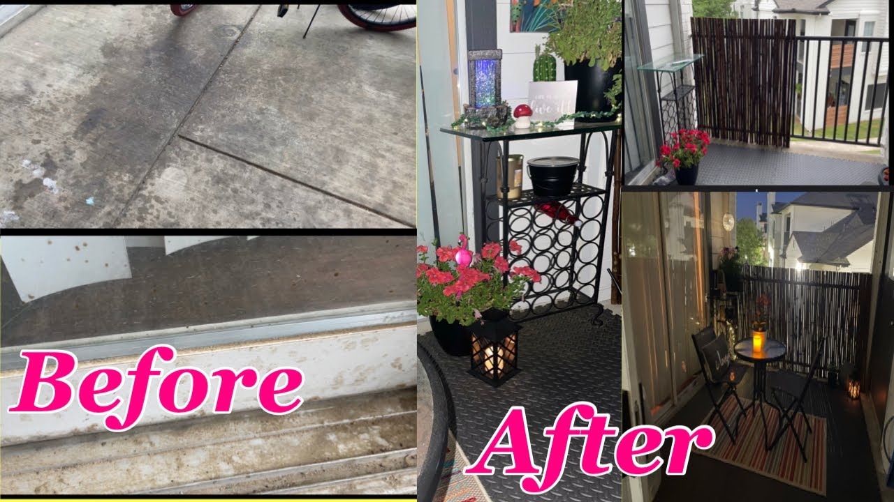 Extreme Patio Renter Friendly Makeover Part 1/First Patio Makeover