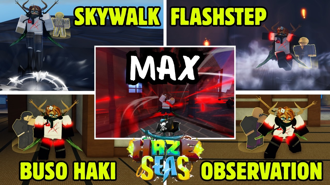 Как получить и улучшить все важные навыки и Хаки в Haze Seas | ROBLOX | HAZE SEAS