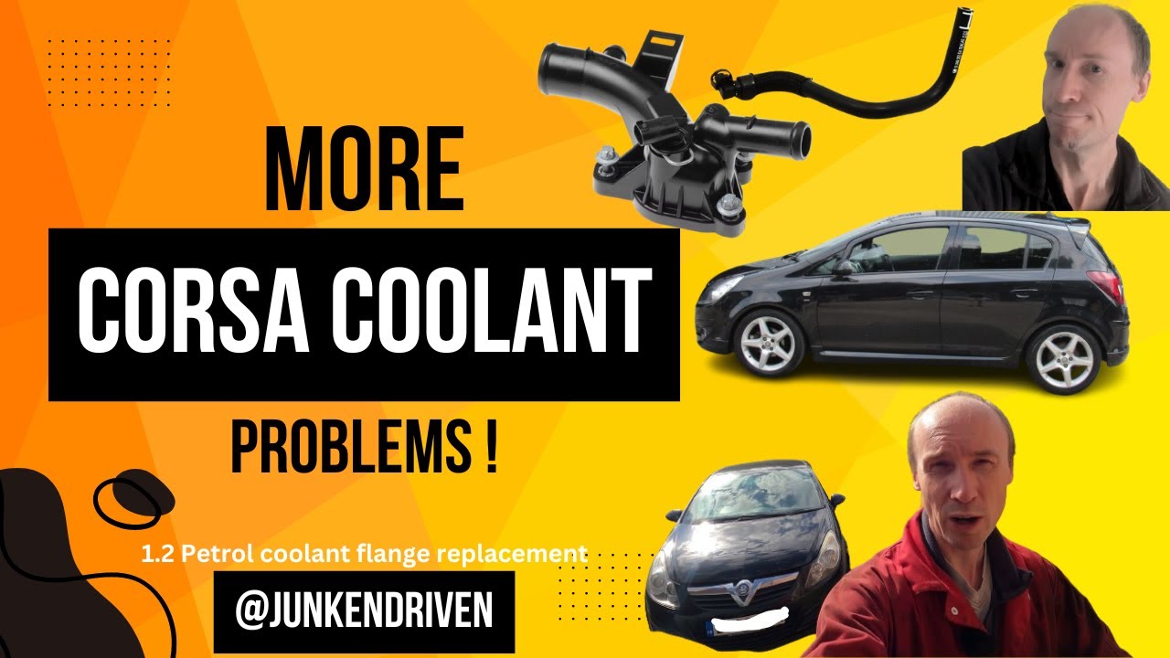 Замена фланца и патрубка охлаждающей жидкости Vauxhall Corsa 2010 из-за разрушения пластика