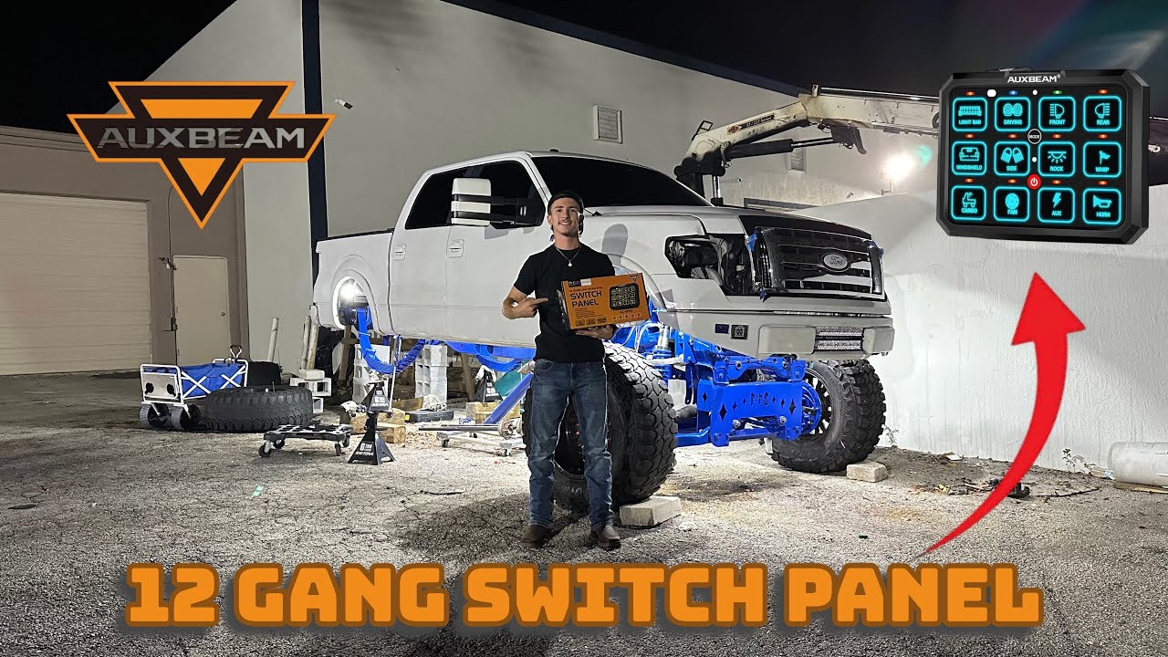 Installing The AUXBEAM 12 Gang Switch Panel!!!