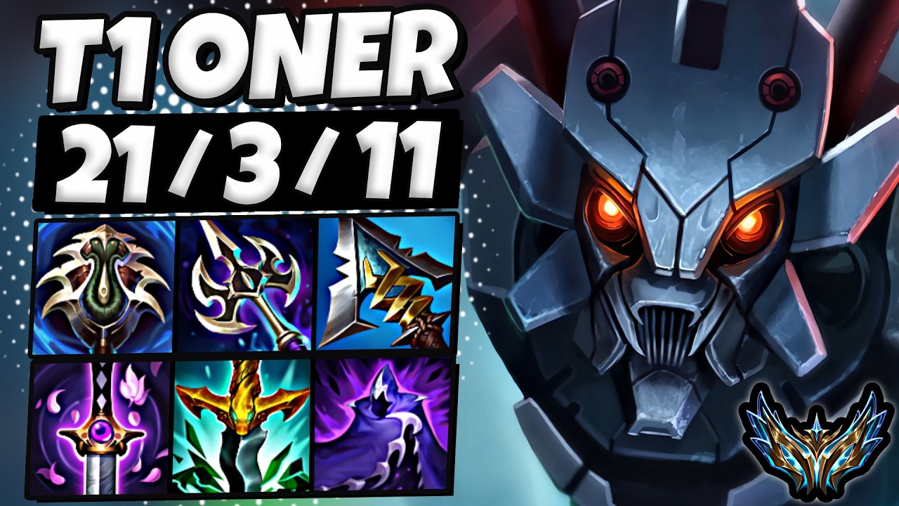 T1 Oner Kha'Zix vs Lee Sin [ Jungle ] Korea Challenger 1337 LP | Patch 26.3