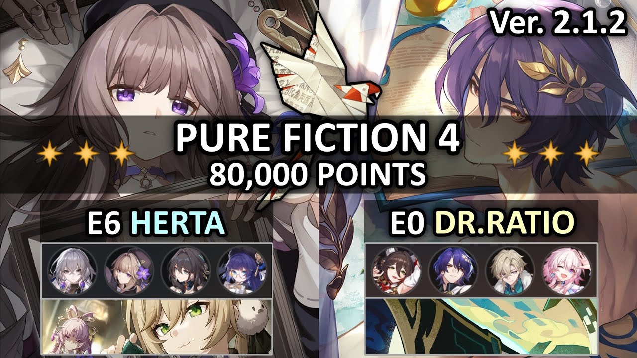 E6 Herta & E0 Dr.Ratio  | Pure Fiction 4 | Honkai Star Rail 2.1