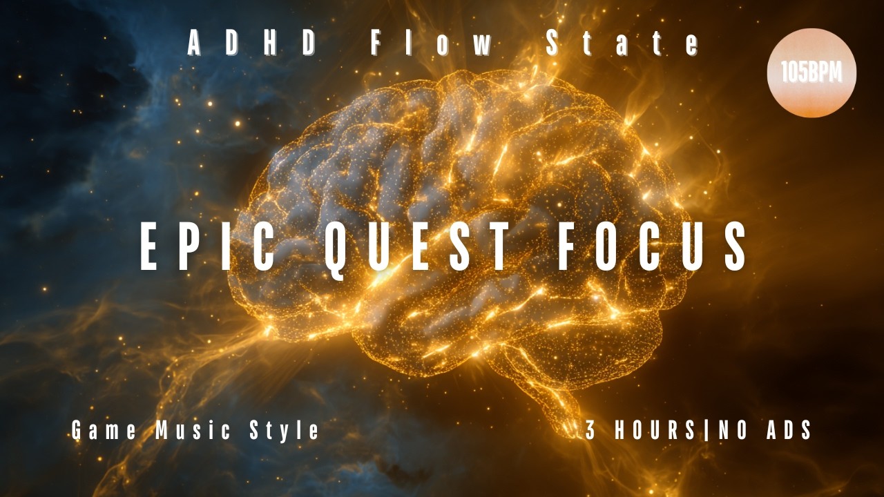 ADHD Study Music   Epic Game OST Style for Homework & Focus vol.1