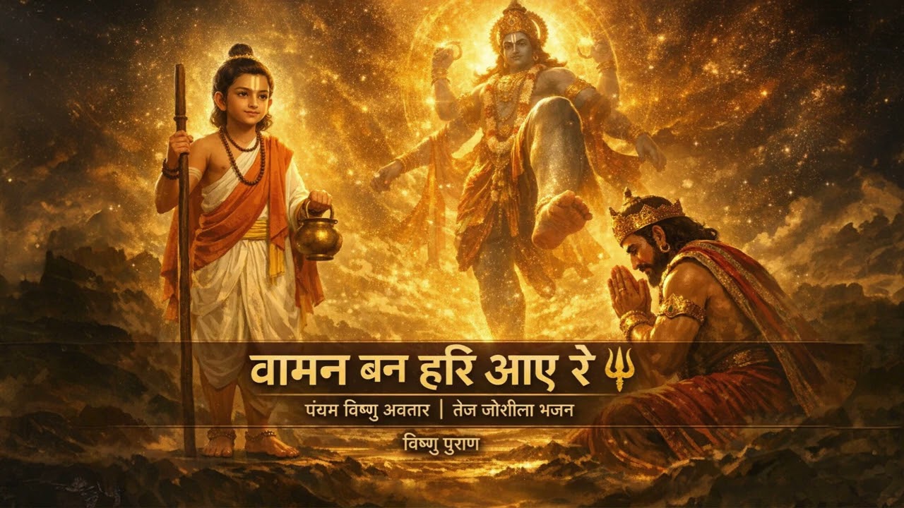 वामन बन हरि आए रे | पंचम विष्णु अवतार तेज भजन | Vishnu Puran Bhajan