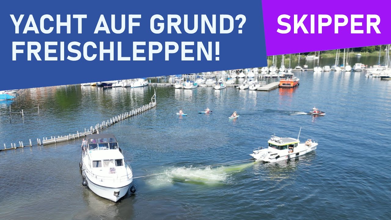 HAUSBOOT AUF GRUND GELAUFEN - Ein Sonntag mit Bootshilfe.de | Fremdstarten | Freischleppen | Fail