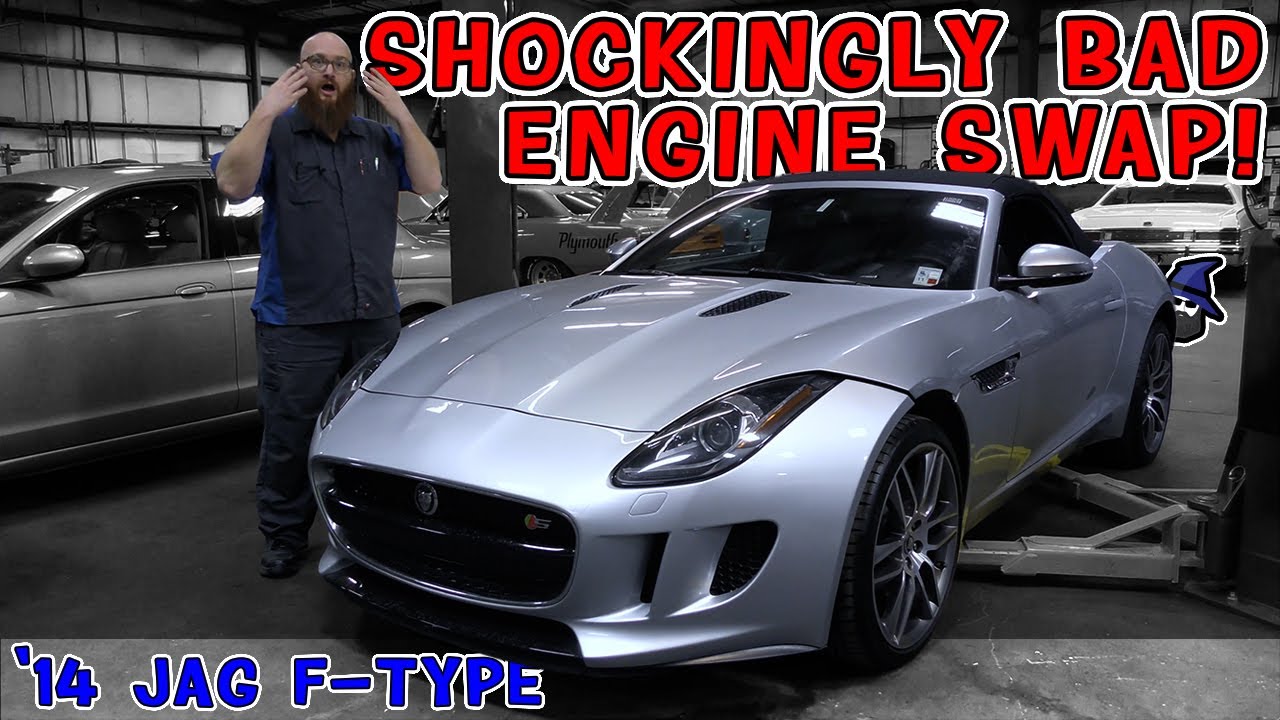 How could a shop do such a bad swap? CAR WIZARD points out all the errors on '14 Jaguar F-Type