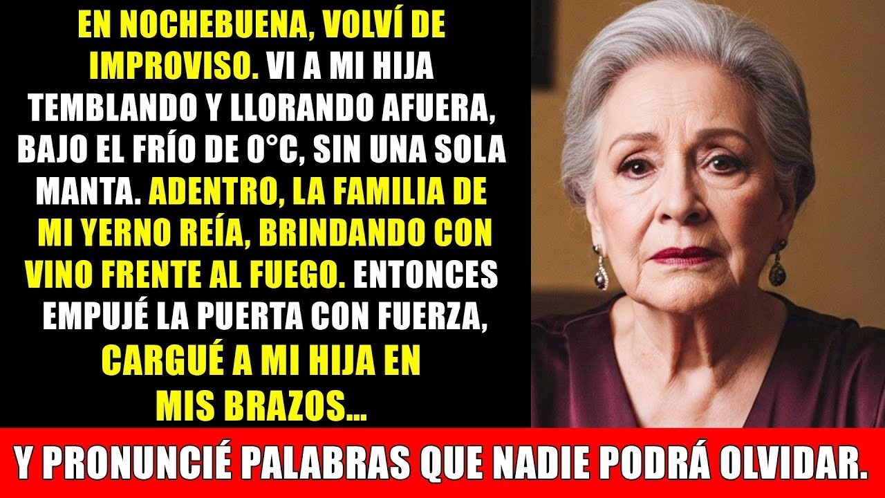 Encontré a mi hija llorando en Navidad, mientras la familia de mi yerno reía en la chimenea