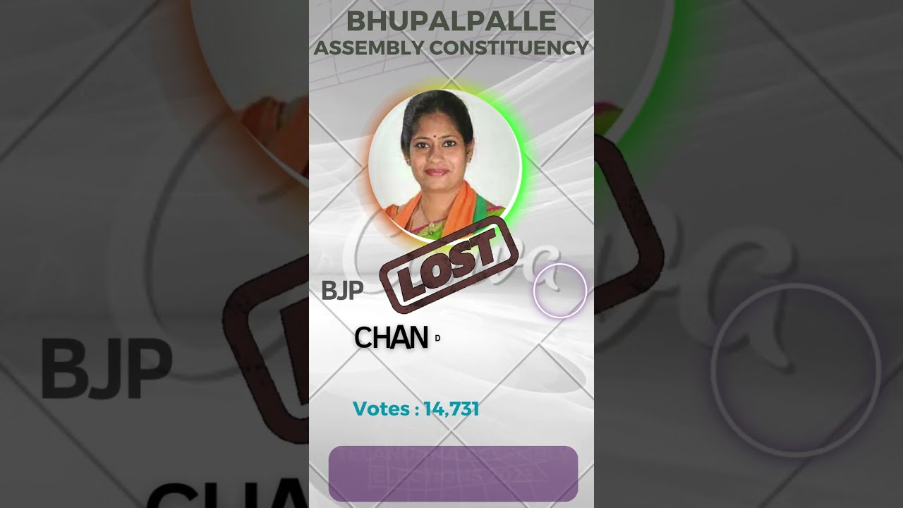Bhupalpalle MLA Candidates List & Results #bhupalpally#telangana#elections#congress#brs#shortsfeed