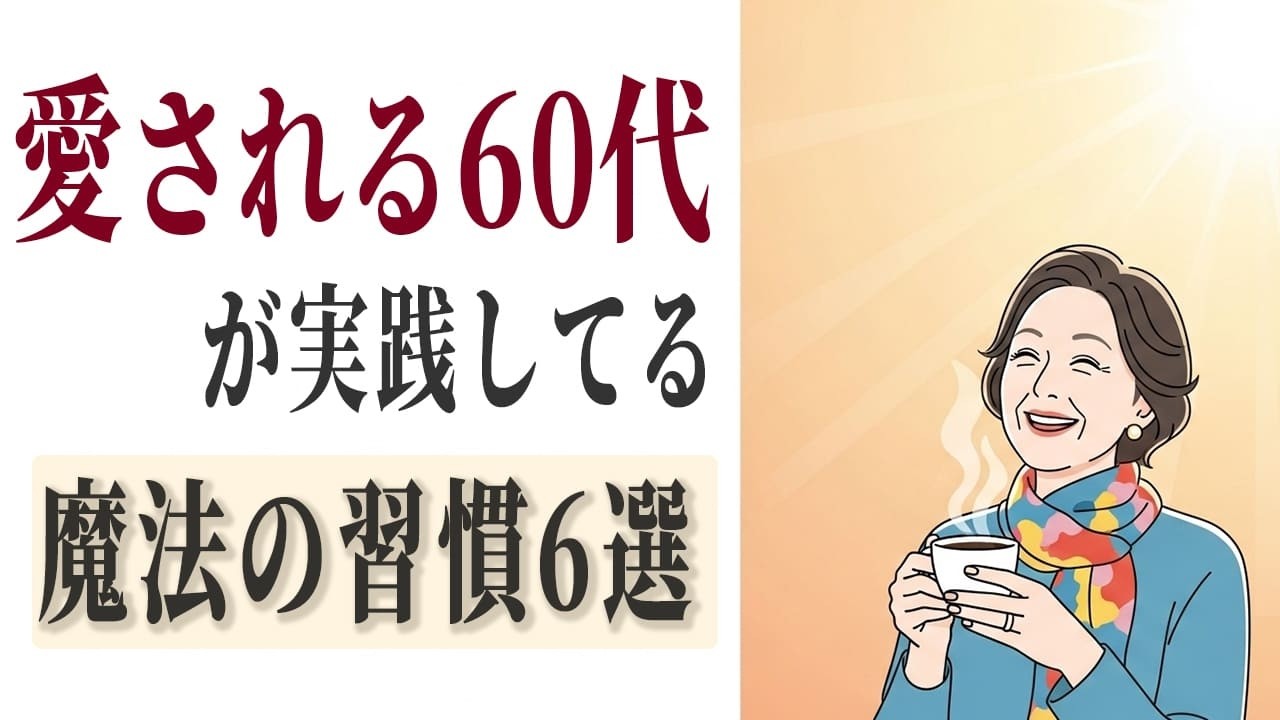 愛される60代の共通点！「また会いたい」と思われる女性の「６つの魔法習慣」【60歳からの知恵袋】