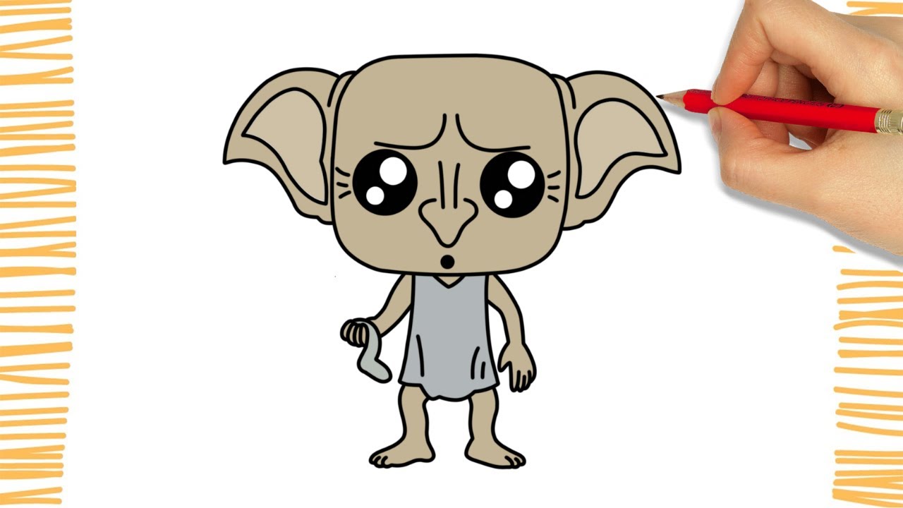 How to Draw DOBBY I HARRY POTTER I EASY