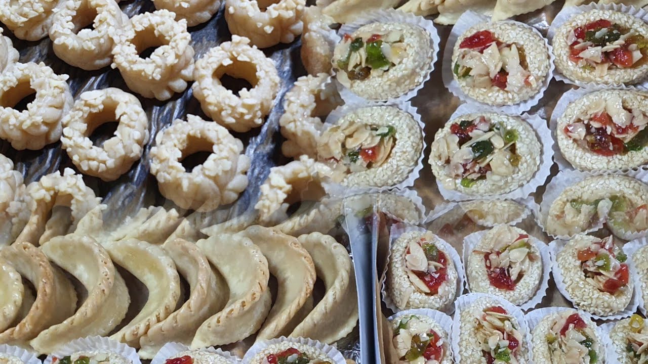 بكيلو لوز وجدي كعب غزال و2 اشكال من حلويات اللوز بطريقة سهلة 👍👌 وبسيطة وكمية وفيرة😉😋