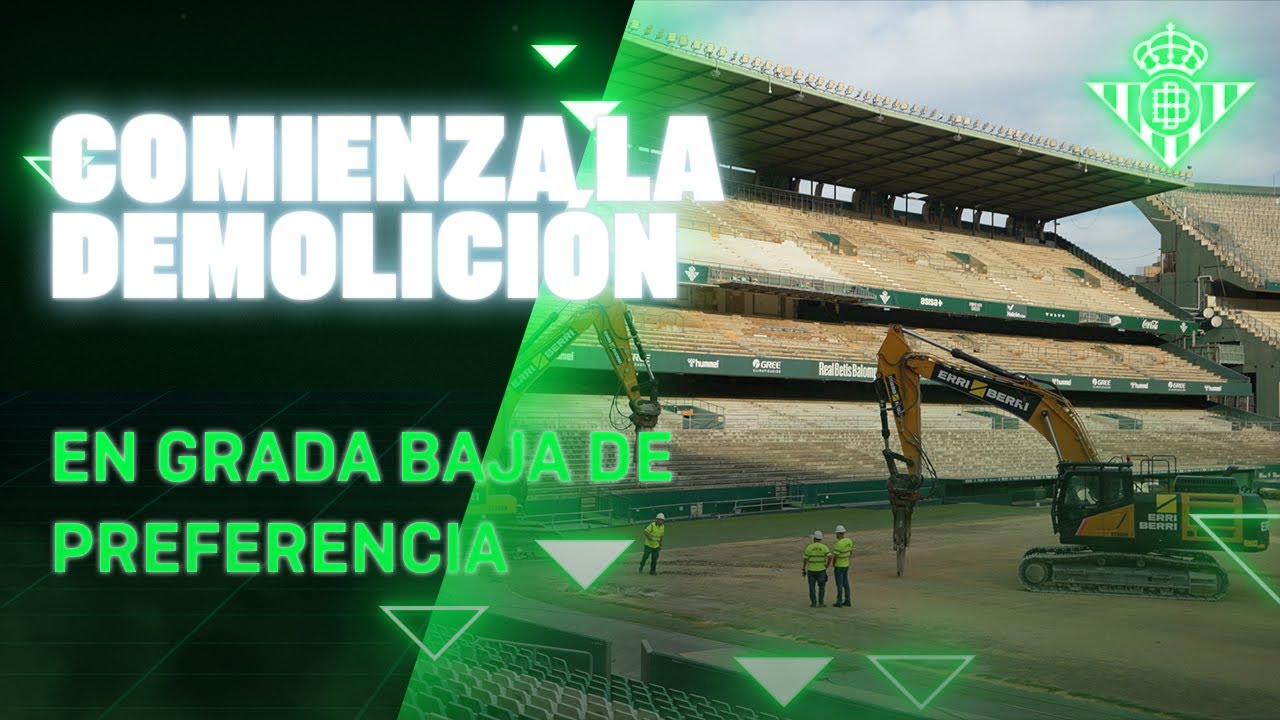 Comienzan las obras en el Estadio BENITO VILLAMARÍN 🏟💚 | Real BETIS Balompié