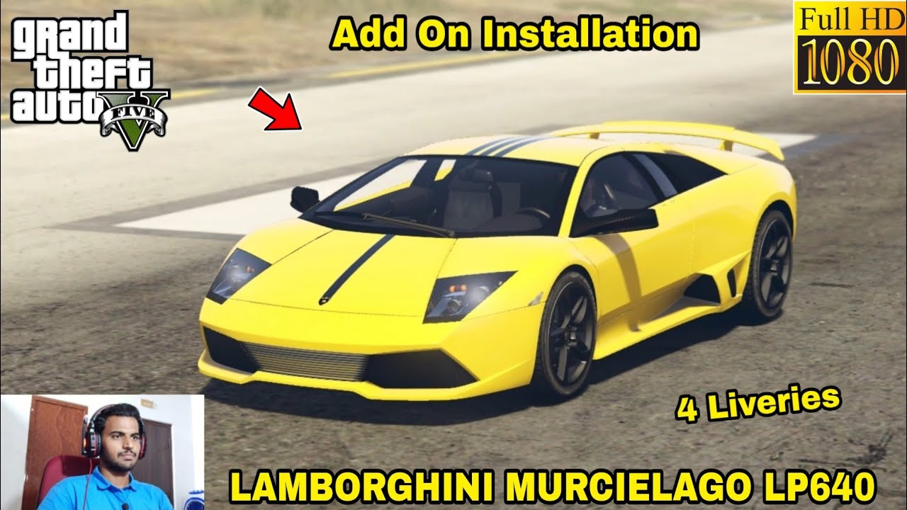 GTA 5 : HOW TO INSTALL LAMBORGHINI MURCIELAGO LP640 CAR MOD🔥🔥🔥