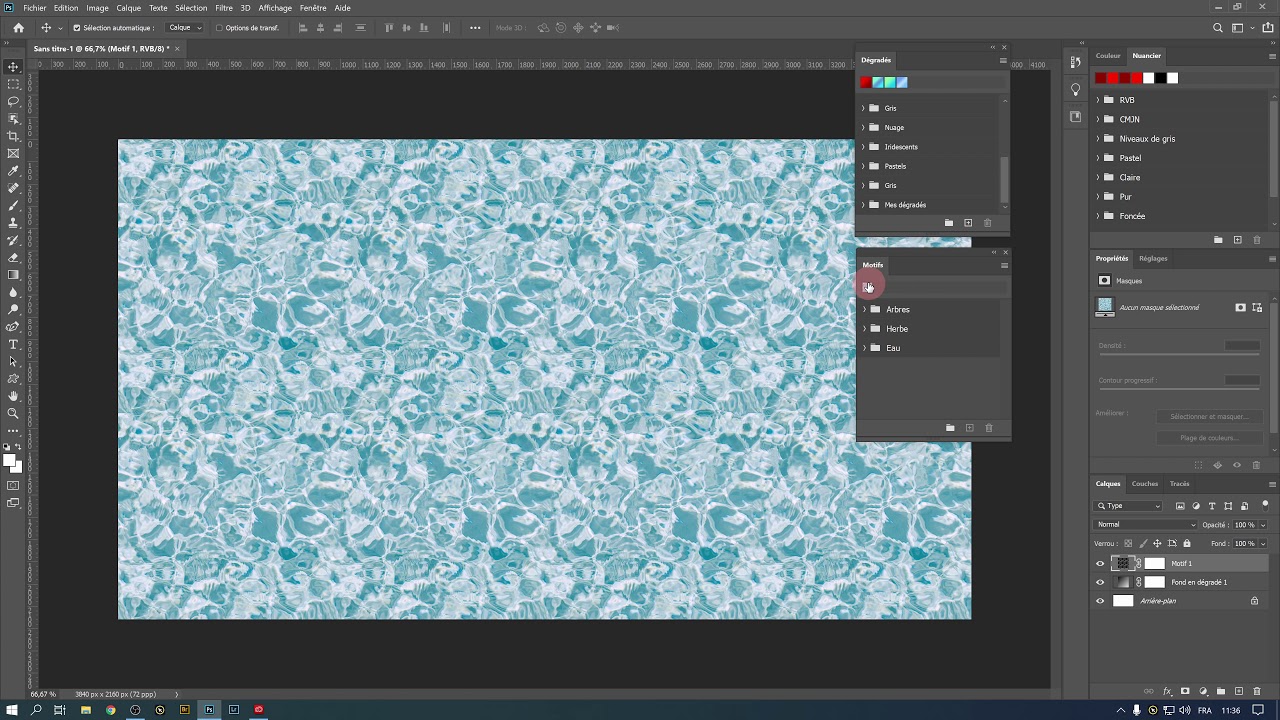 Photoshop 2020 - Dégradés et Motifs