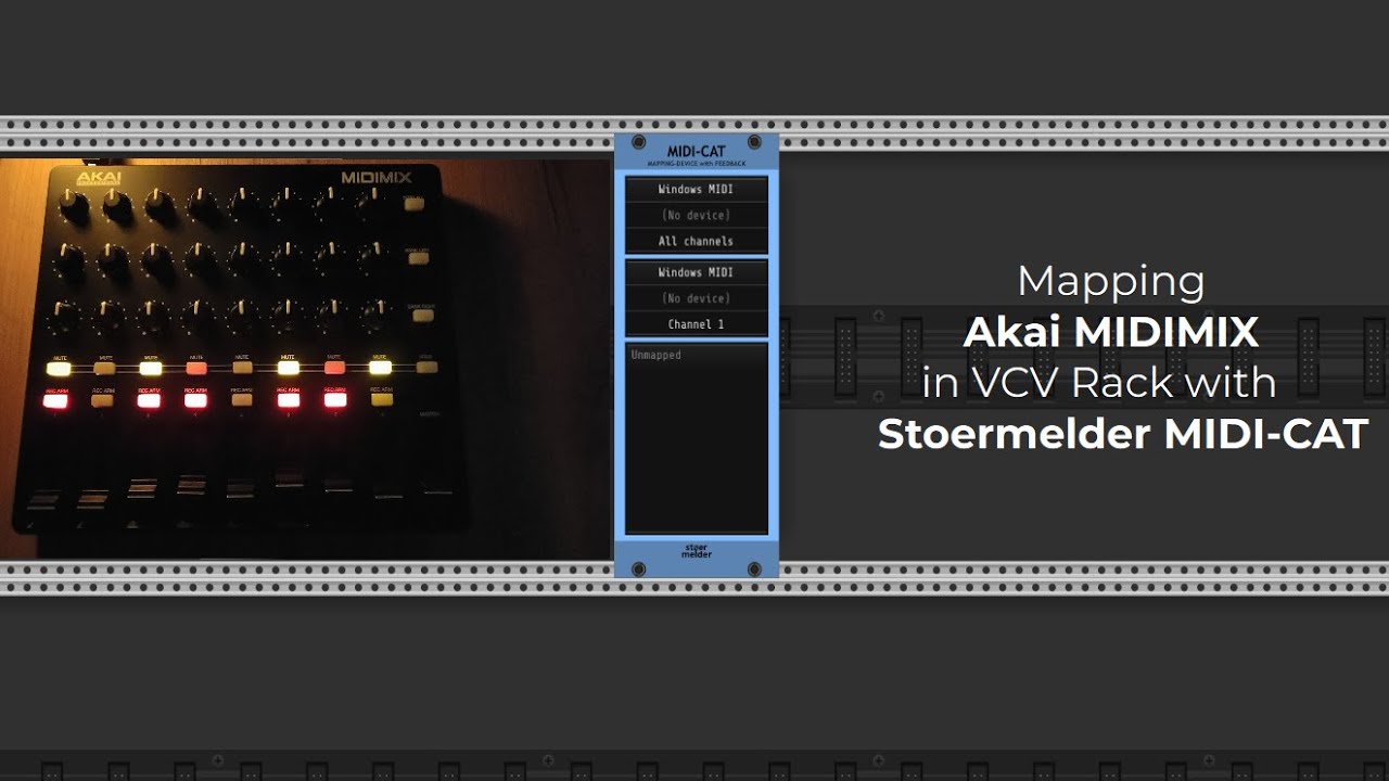 Mapping Akai MIDIMIX in VCV Rack with Stoermelder MIDI-CAT