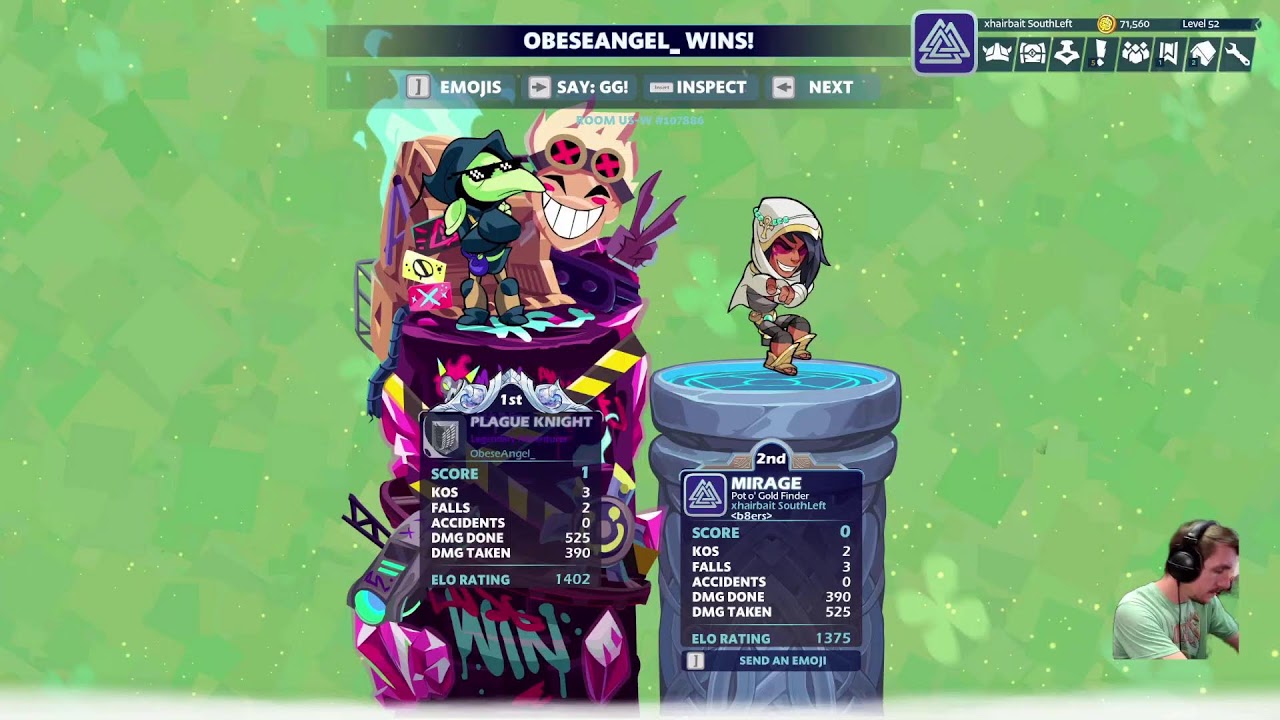 Ranked 1v1 Platinum push in #Brawlhalla! | Mar 2026 | @xhairbait Gaming