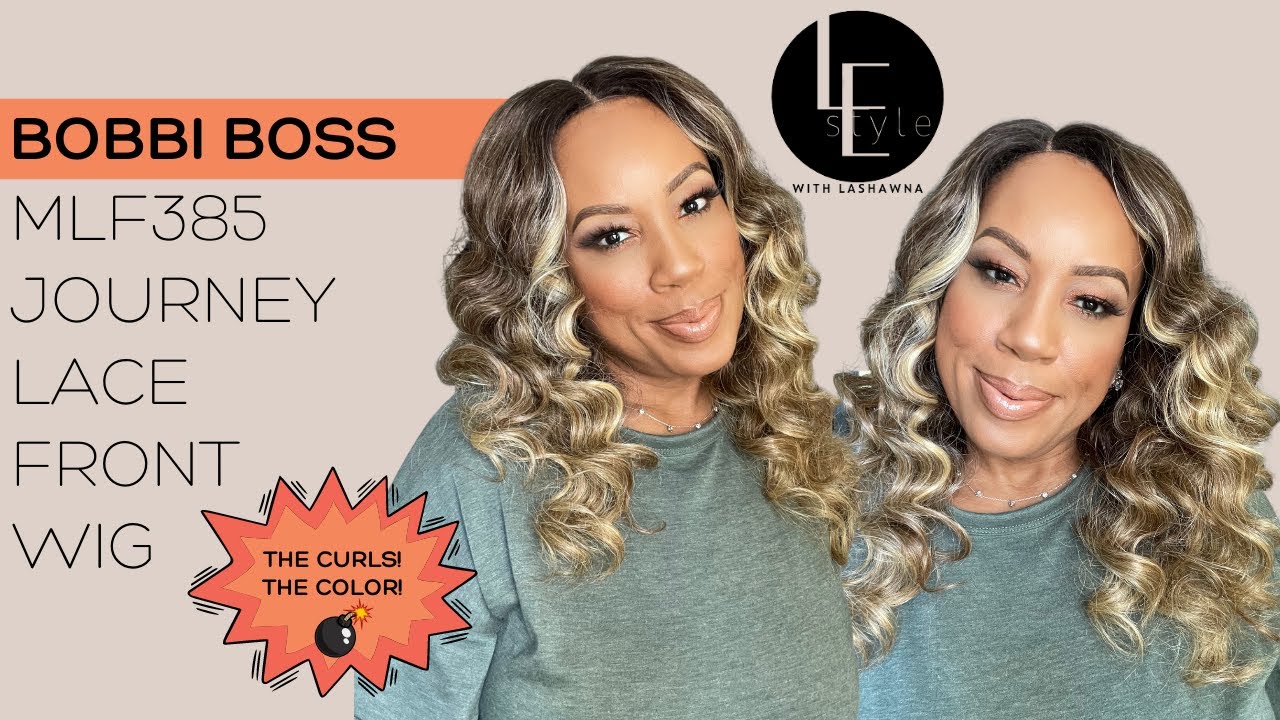 *New* BOBBI BOSS MLF385 Journey  Premium Synthetic Lace Front Wig Review