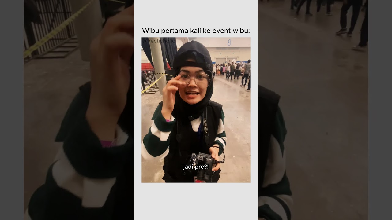Wibu pertama kali ke event wibu #eventwibu #eventjejepangan #contentcreator #videolucu #comedyskit