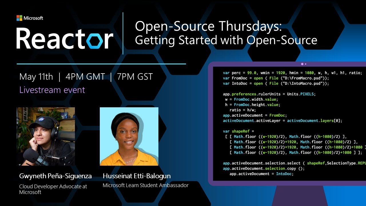 Open Source Thursdays: Getting Started with Open Source