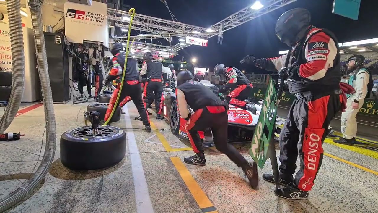 24h du Mans 2023 Pit Stop Toyota