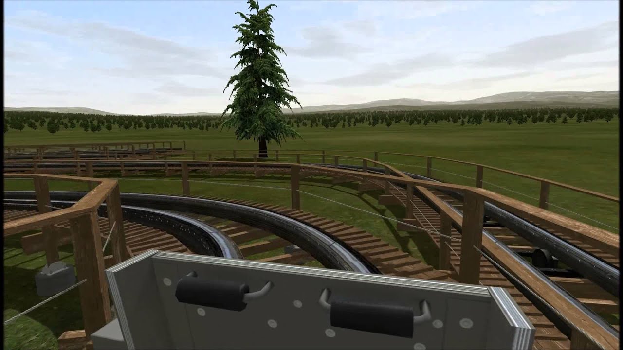 NoLimits Simulator 2 - Wooden coaster