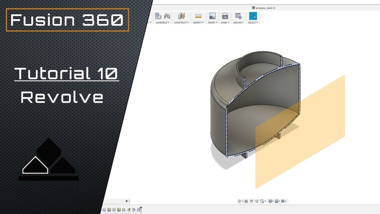 Revolve | Fusion 360 Tutorial 10