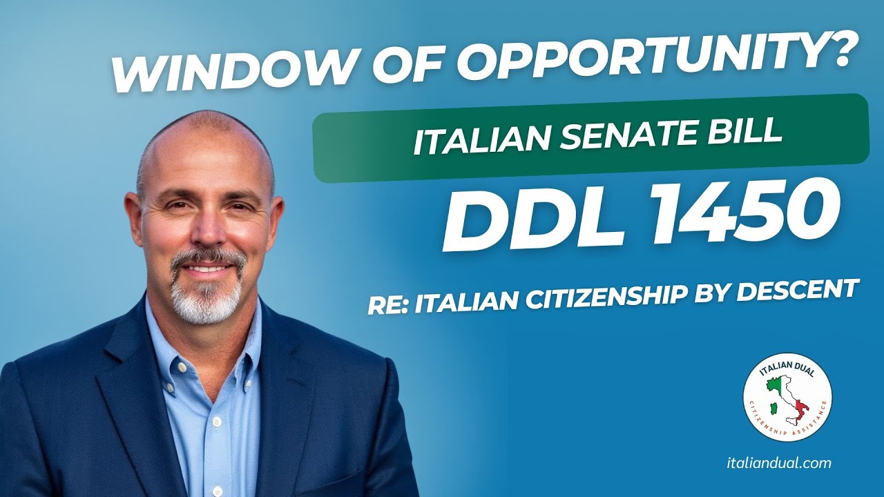 New Italian Citizenship Law? What’s in DDL 1450 and Why It Matters