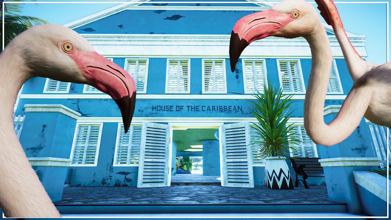 I Built a REALISTIC Indoor Flamingo Habitat in Our Caribbean Franchise Zoo in Planet Zoo