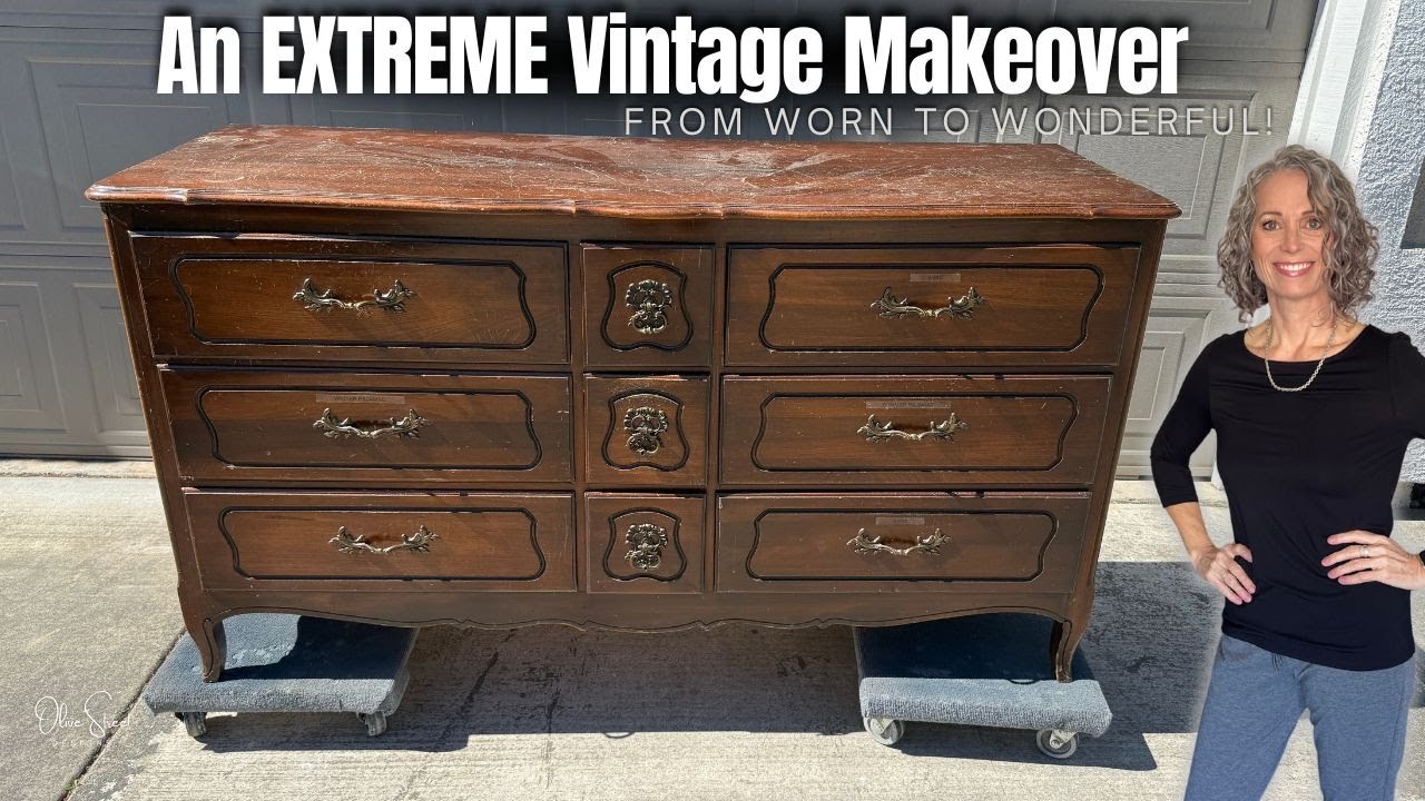 EXTREME Vintage Heirloom Dresser Restoration