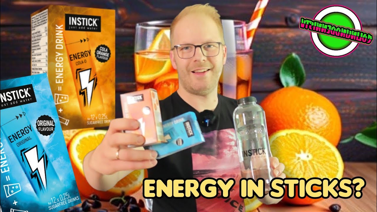 Beide Energy Sorten von Instick im Test - Original und Cola-O Energy Drink Gaming Booster
