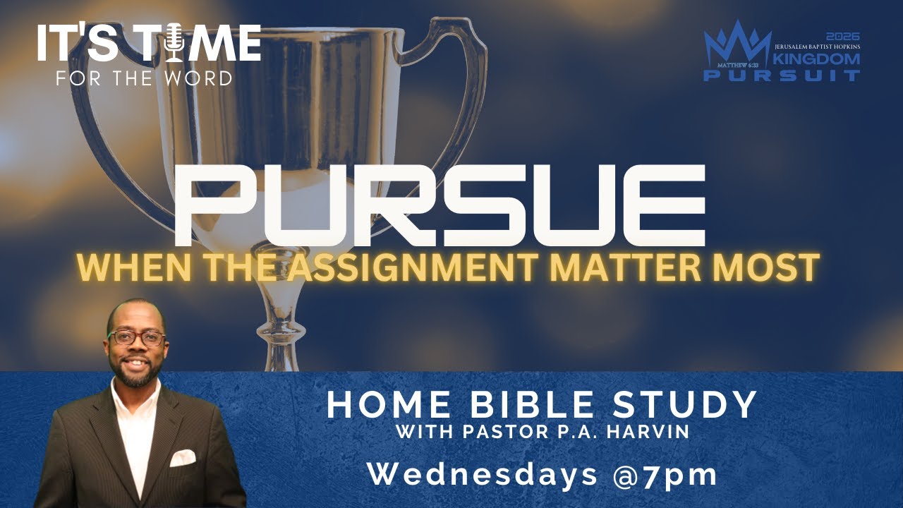 It's Time For the Word with Pastor Patrick A. Harvin