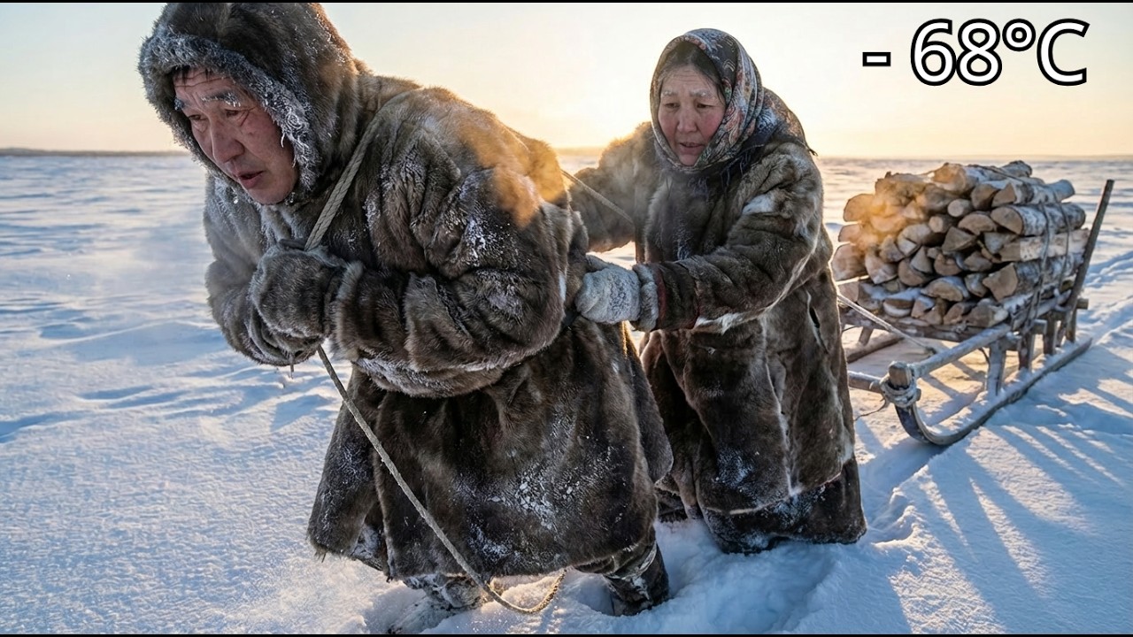 Life at -68°C | Survival at Isolated Log Cabin in Yakutia