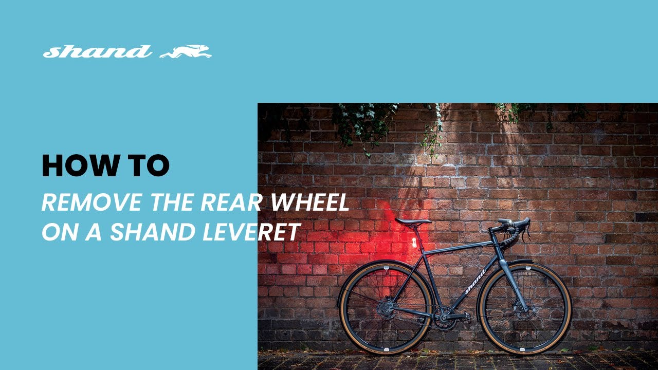 How to remove the rear wheel fitted with Shimano Alfine 8-speed hub