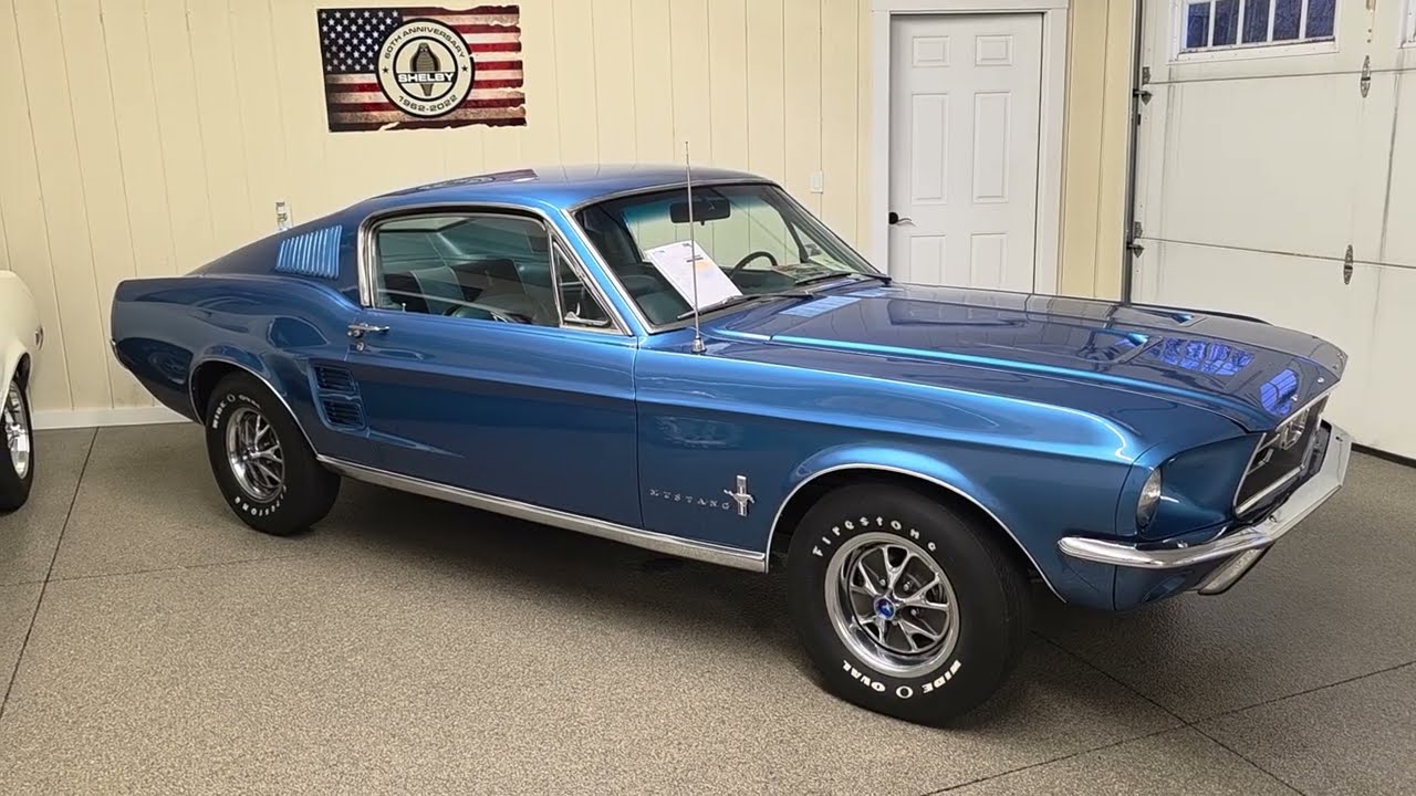 Ford Mustang S Code 390 1967 года выпуска, четырехступенчатая механическая коробка передач, богат...