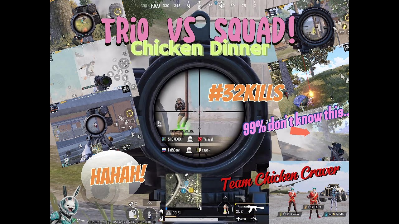 32 kills | 99% Don’t Use FPP in Smoke — That’s Why They Lose [PUBG MOBILE)