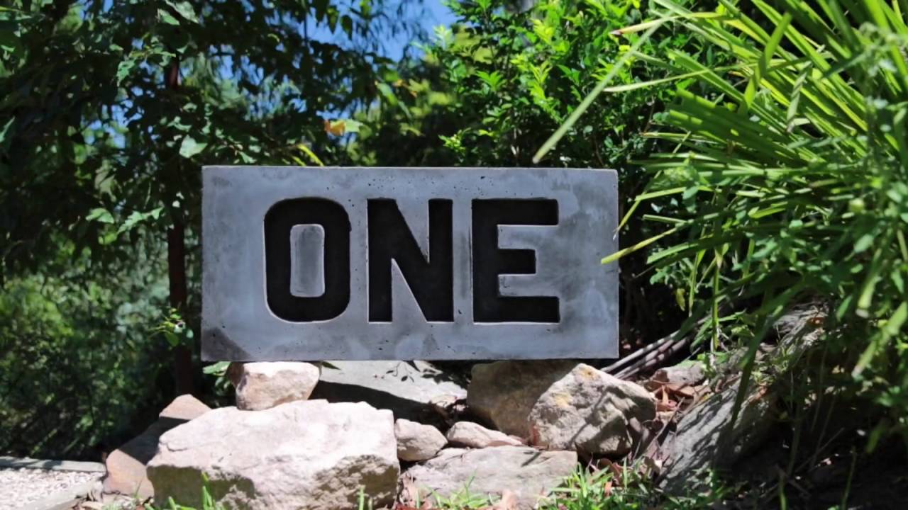 How To Make A Concrete House Number
