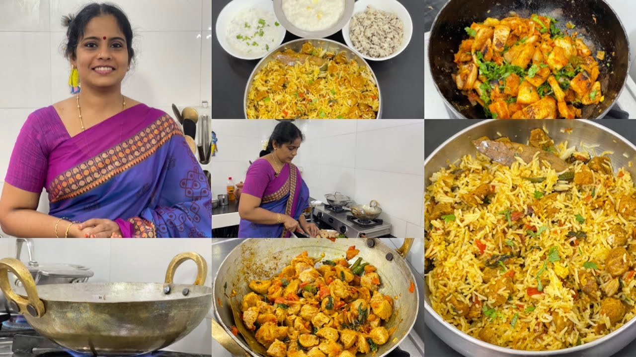 Saturday Cooking Vlog | Soya Biryani with chole masala